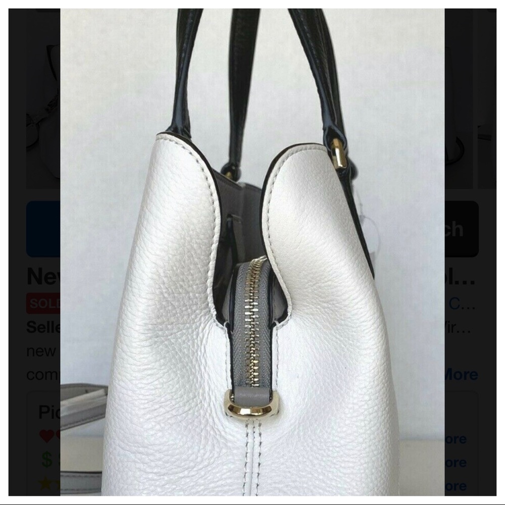 ✨POSH LIVE GIVEAWAY✨KATE SPADE 3 TONE LEATHER SATCHEL BAG - Picture 7 of 7